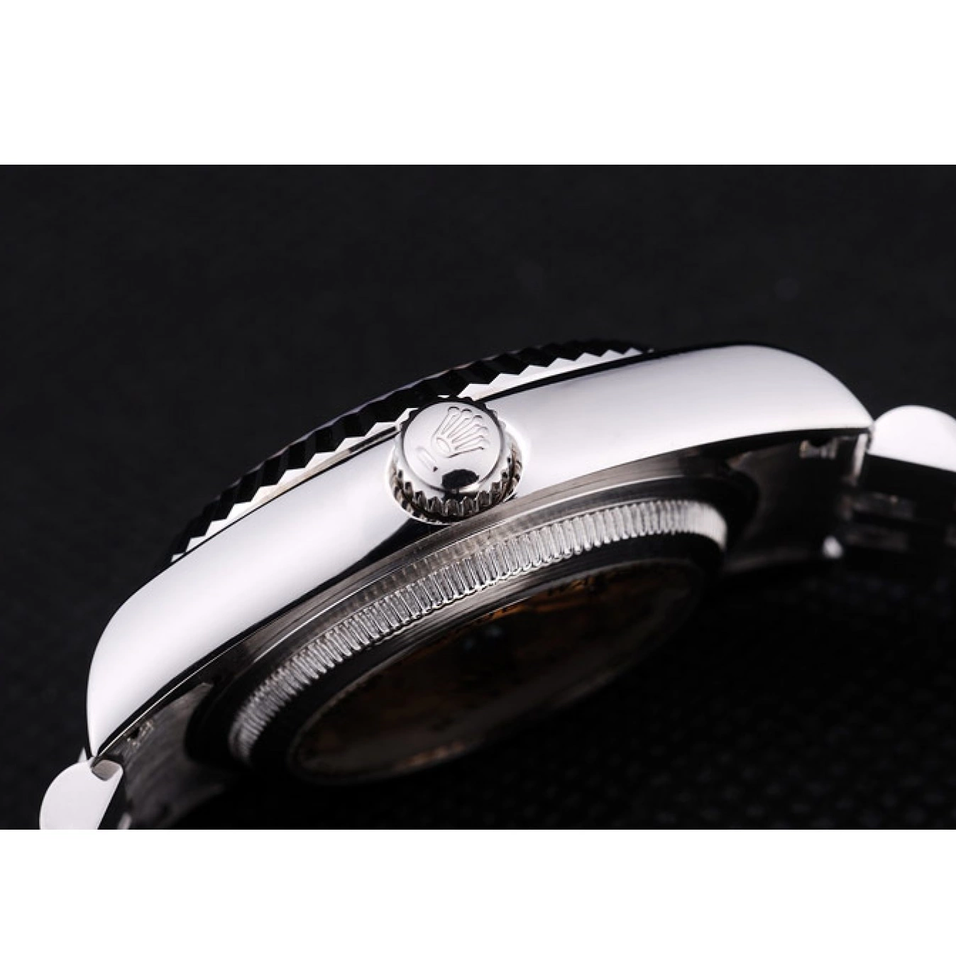 Aaa replica watch Datejust Dial 7455 Silver Rolex Diamonds Ribbed Bezel 0806
